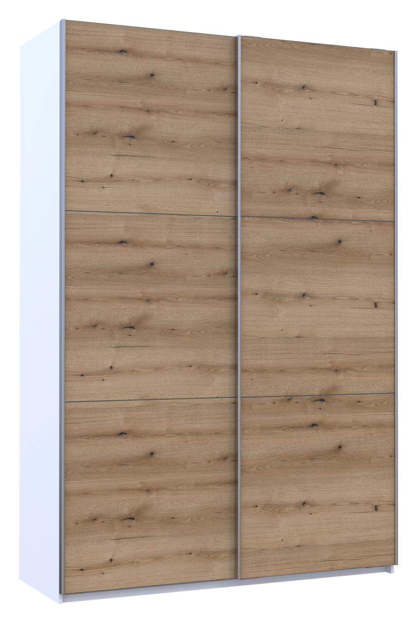 Шкаф-купе двухдверный Doros G-Caiser 160х60х240 см Белый/Дуб Эвок (DRS-011022)