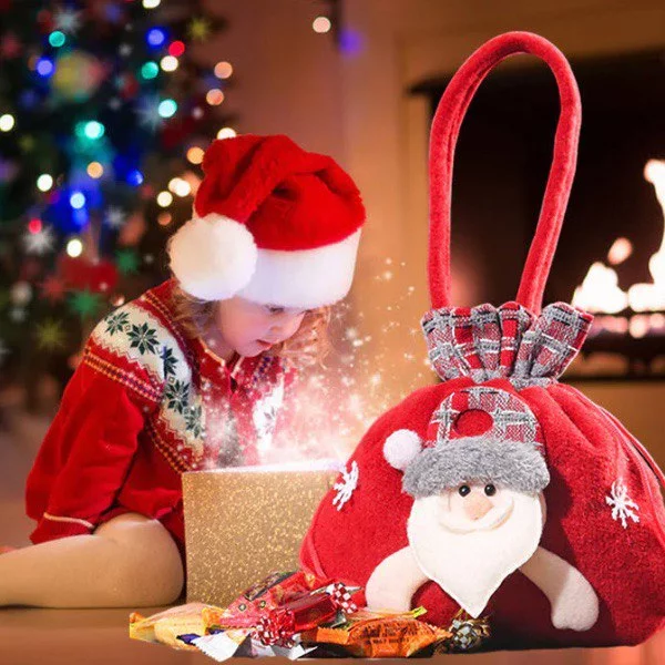 Набор новогодних мешочков 3 шт. (C00336) - фото 9 Набор новогодних мешочков 3 шт. (C00336) - фото 9