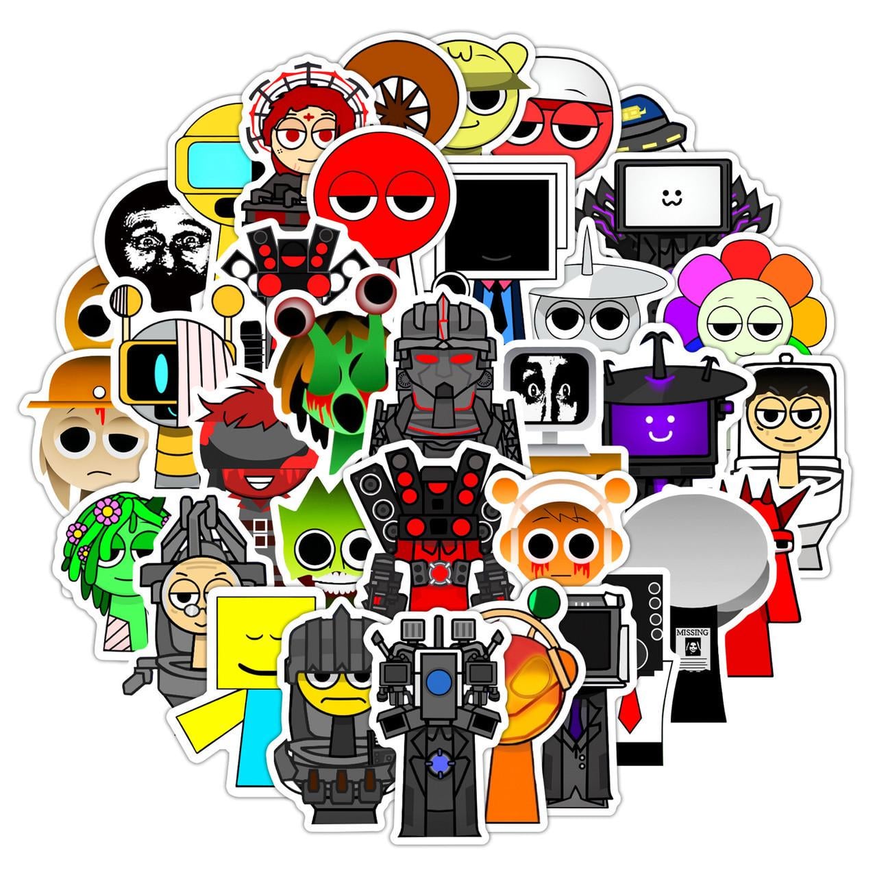 Стикеры Sprunki 50 шт. (2593253793)