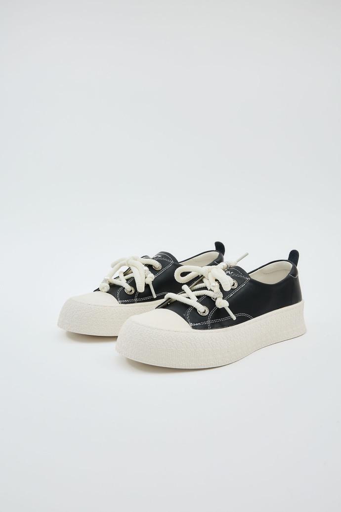 Кеди жіночі LONZA шкіряні р. 37 Чорний (198765) - фото 4