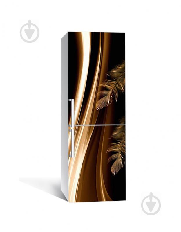 Наклейка на холодильник Zatarga «Перья жар-птицы» 650х2000 мм виниловая 3Д наклейка декор на кухню Наклейка на холодильник Zatarga «Перья жар-птицы» 650х2000 мм виниловая 3Д наклейка декор на кухню