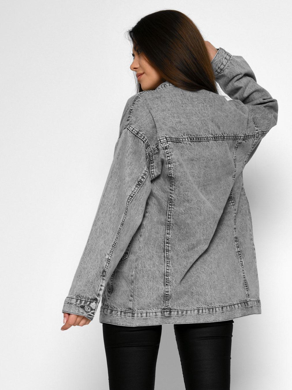 Куртка джинсова Carica FK-6959-4 М Сірий (2000002470342) - фото 2 Куртка джинсова Carica FK-6959-4 М Сірий (2000002470342) - фото 2