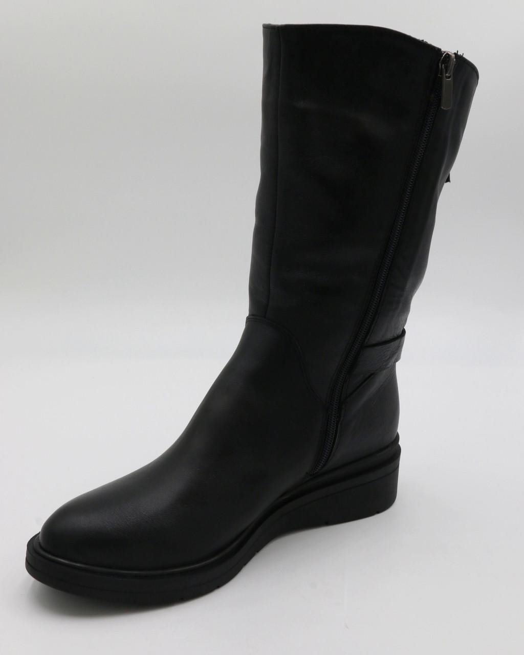 Сапоги женские зимние Pandora кожаные р. 39 Черный (3068) - фото 8