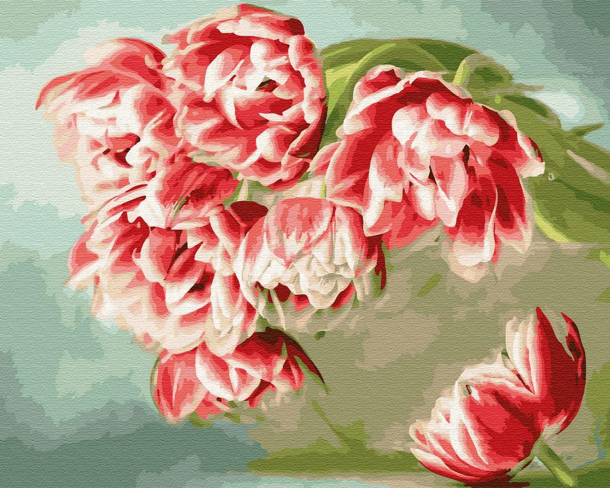 Картина по номерам Brushme GX33221 Розовые тюльпани 40x50 см (1416406461)