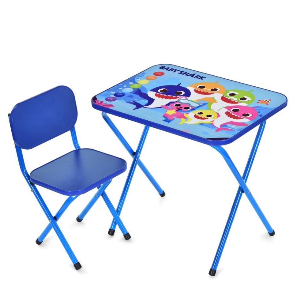 Стол детский складной Bambi комбинированный 59,5х44 см Синий (KL-154-R-116)