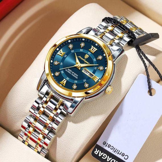 Наручний годинник жіночий механічний Poedagar Unique Women зі сталевим корпусом Blue (99-96-1678) - фото 2 Наручний годинник жіночий механічний Poedagar Unique Women зі сталевим корпусом Blue (99-96-1678) - фото 2