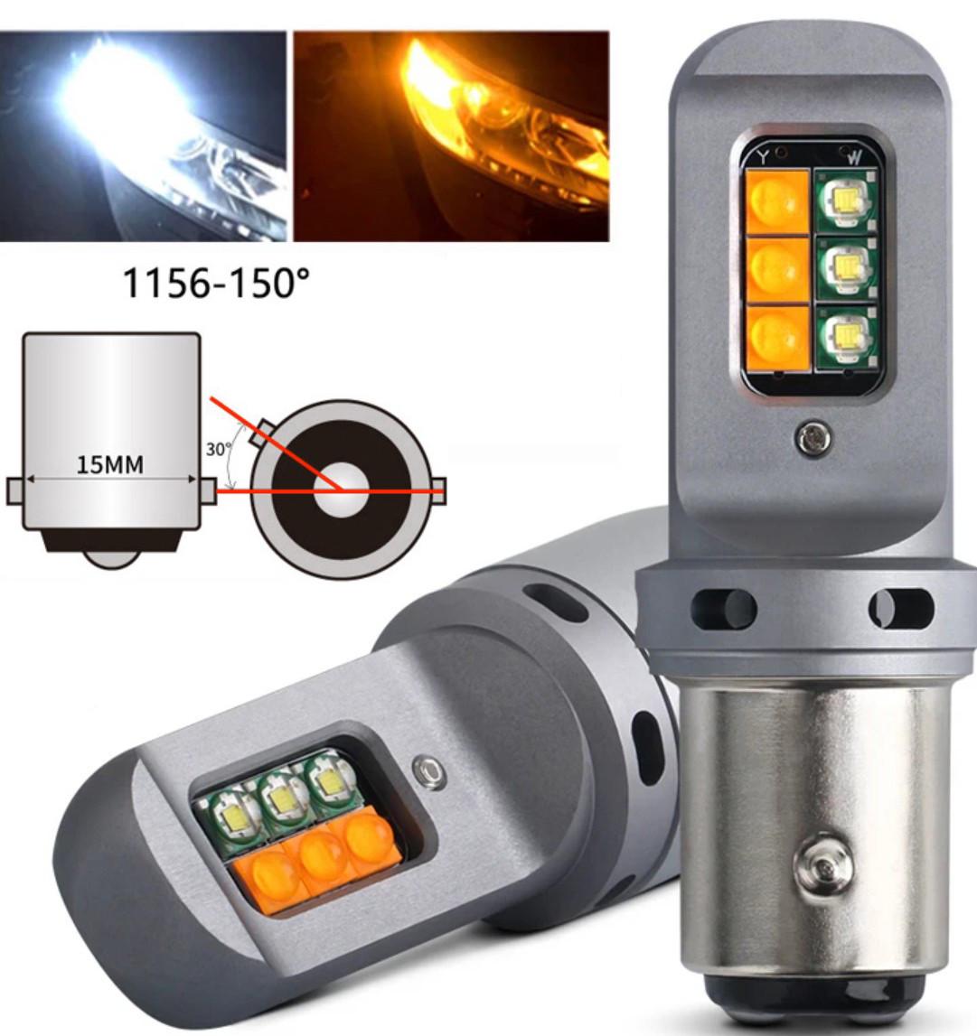 Дневные ходовые огни CREE 12LED 2в1 с функцией поворота CAN BUS 1156-150° BAU15S PY21W (2659189099) - фото 3 Дневные ходовые огни CREE 12LED 2в1 с функцией поворота CAN BUS 1156-150° BAU15S PY21W (2659189099) - фото 3