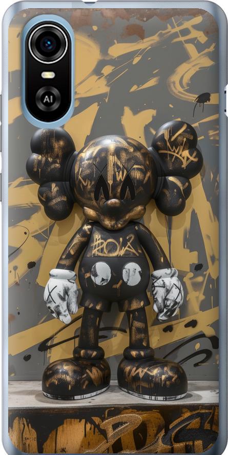 Чехол на ZTE Blade A31 Plus Bronze kaws (6097u-2637-42517)