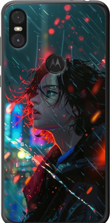 Чехол на Motorola One Ночные огни (6096t-1589-42517)