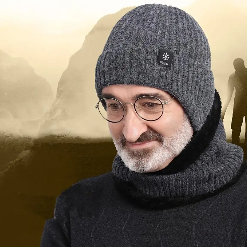 Шапка с хомутом мужская One Size на меховой подкладке Серый (30231138) - фото 8 Шапка с хомутом мужская One Size на меховой подкладке Серый (30231138) - фото 8