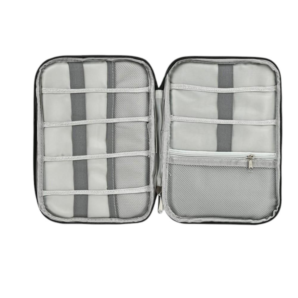 Косметичка-органайзер для зарядок и проводов дорожная Stenson R32838 23х16х2,5 см Черный (25267c19)