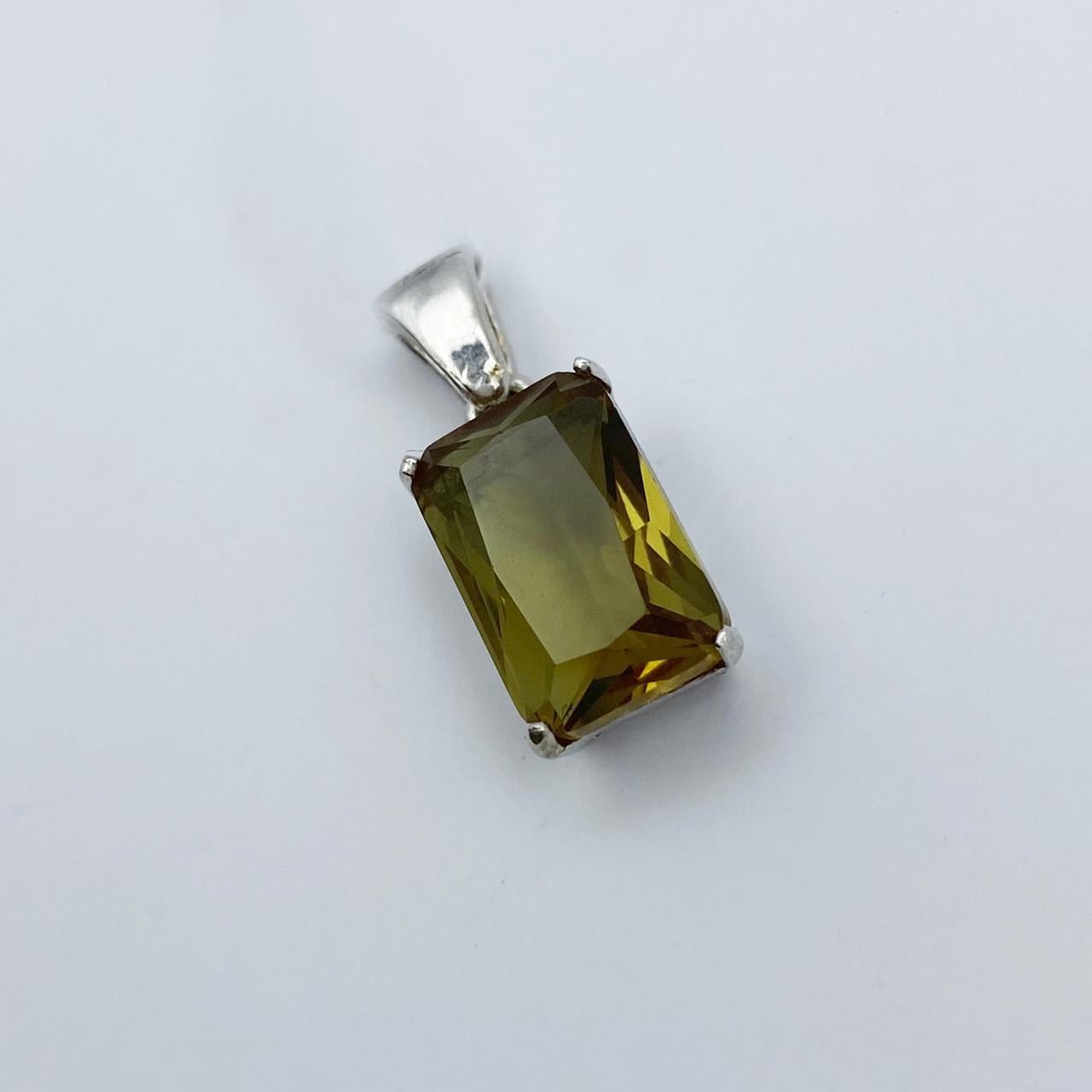 Серебряный кулон с султанитом 1,96 г (2506240578)