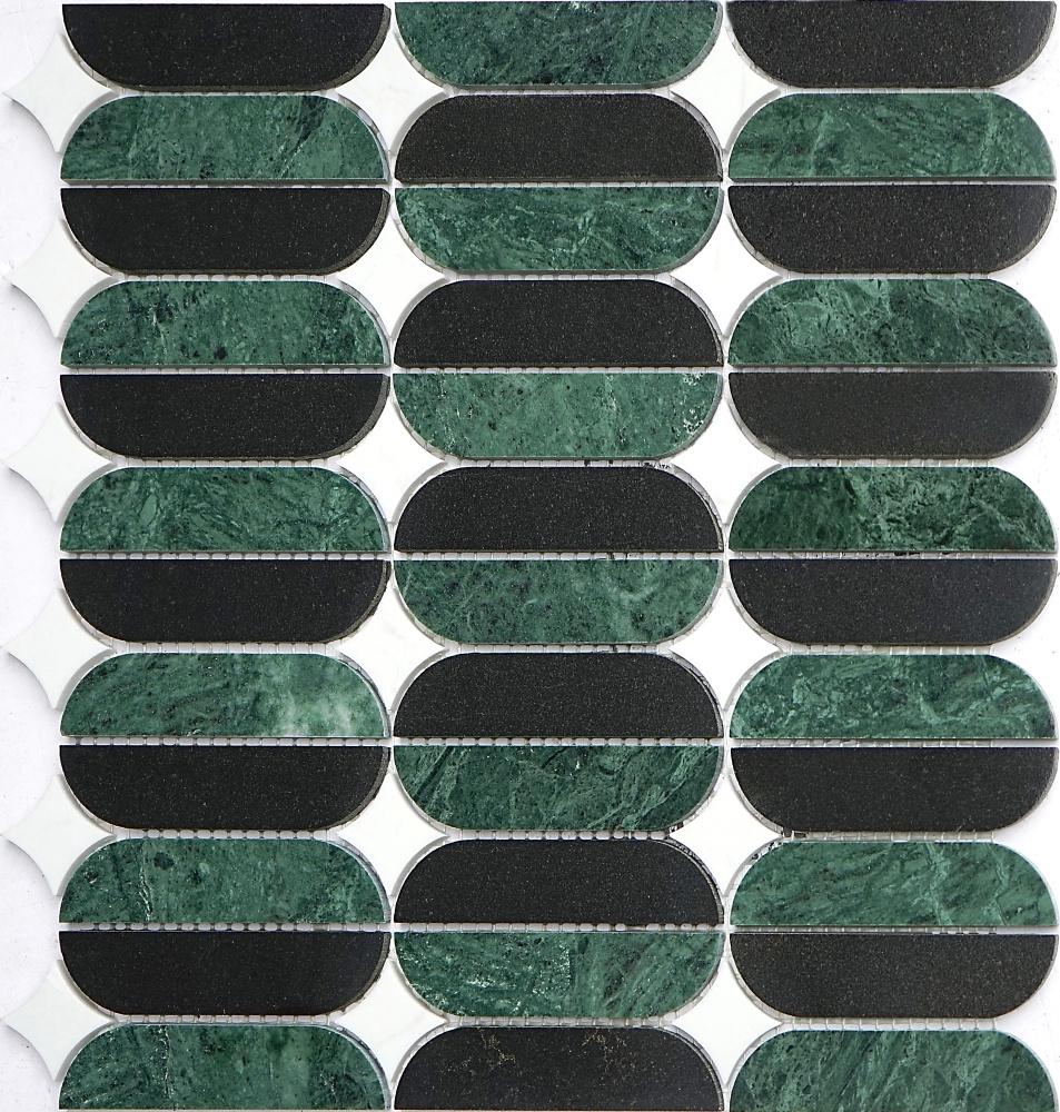 Мозаика мраморная Mozaico de Lux CL-MOS CCLAYRK25006 (004546)