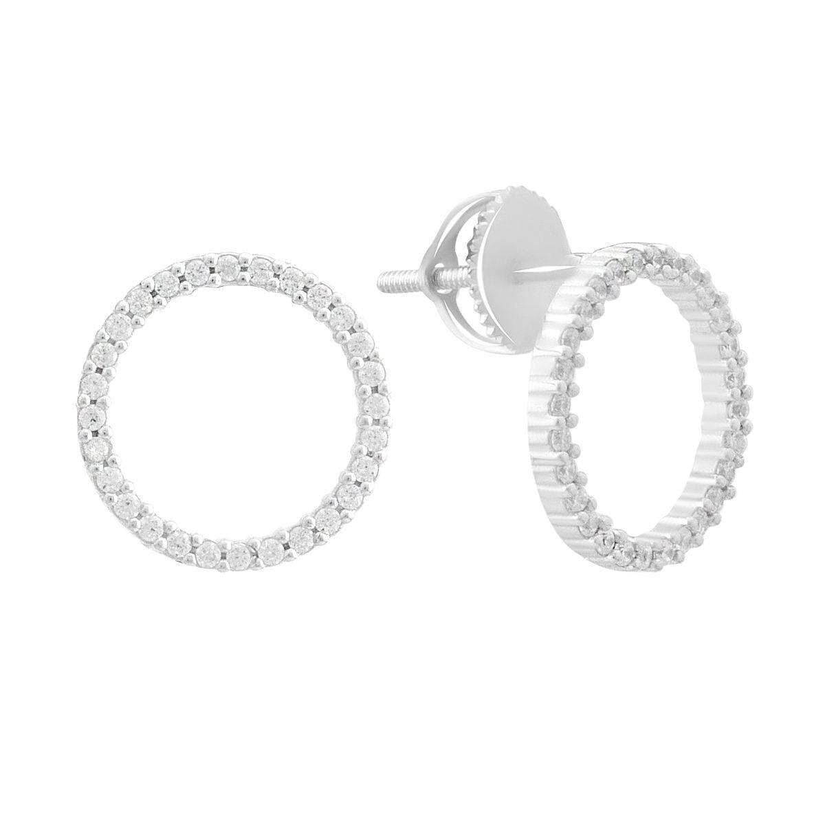 Сережки срібні з фіанітами (2190677) Сережки срібні з фіанітами (2190677)