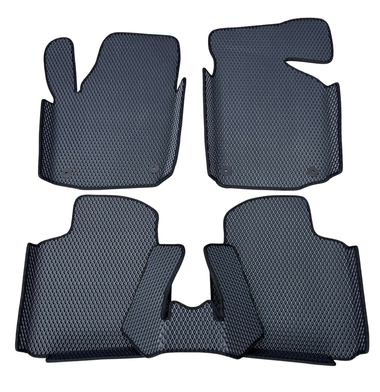 Коврики EVA с бортиками в салон для Skoda Rapid 2013+ гг. Черный (1984984755)