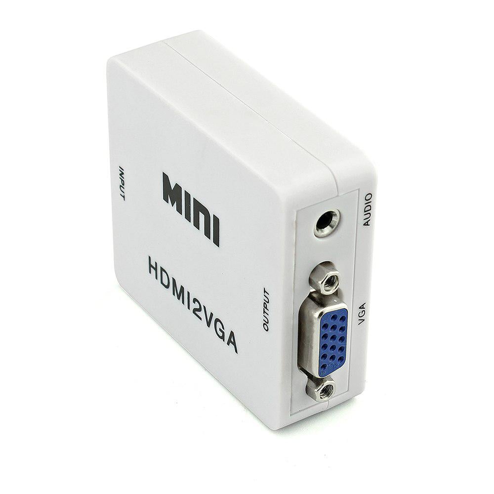 Конвертер перехідник відеосигналу Rias HDMI до VGA аудіо mini White (3_00897) - фото 4