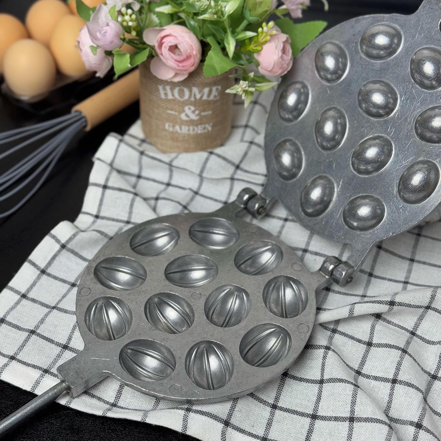 Форма для выпекания орешков ХЕАЗ на 12 половинок орехов со съемными ручками (87441) - фото 32 Форма для выпекания орешков ХЕАЗ на 12 половинок орехов со съемными ручками (87441) - фото 32