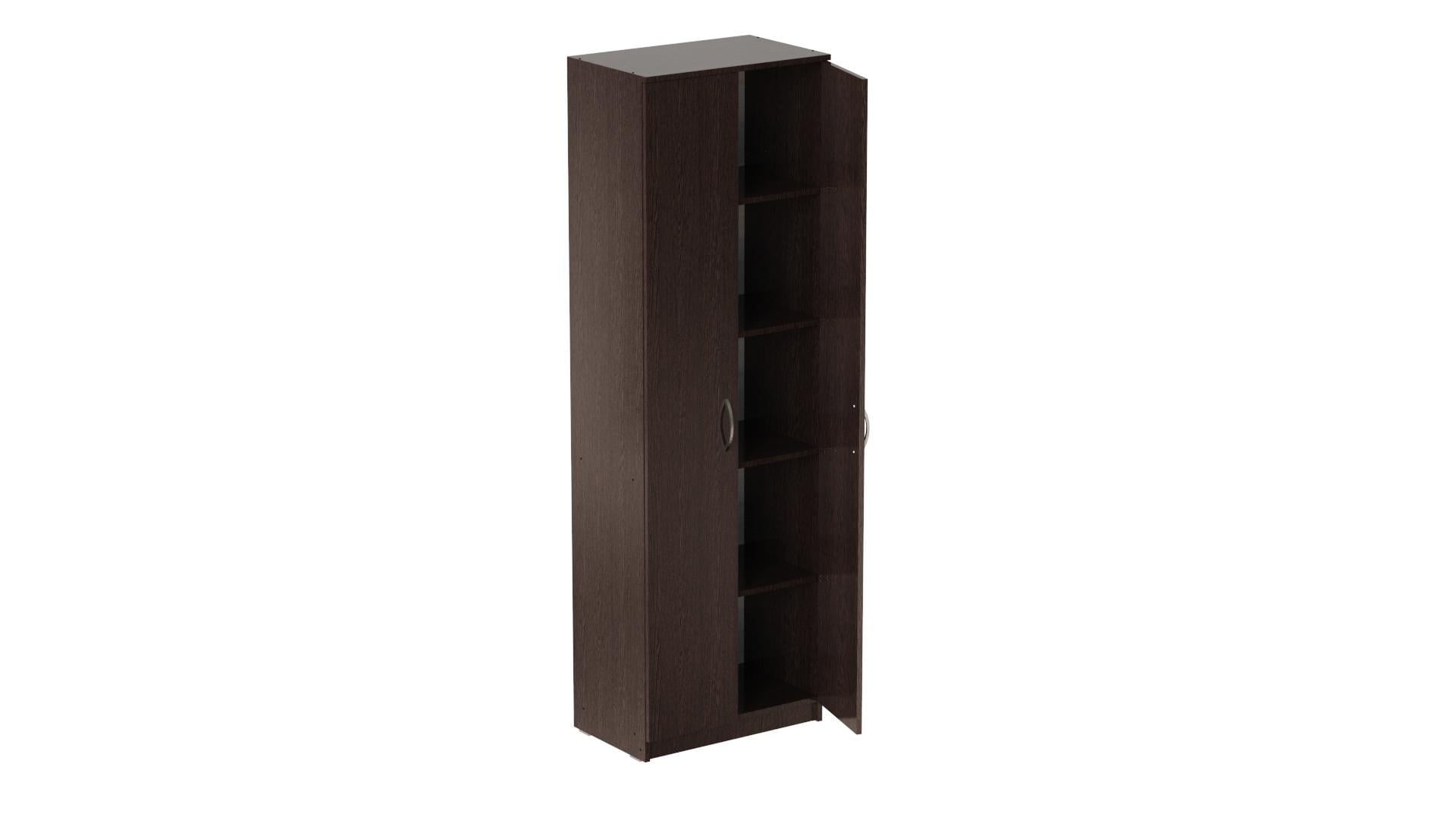 Шкаф Ferrum-decor Анжело на 5 полок 2 двери ДСП 16 мм 1900x600x380 мм Венге Магия (FRD-104979)