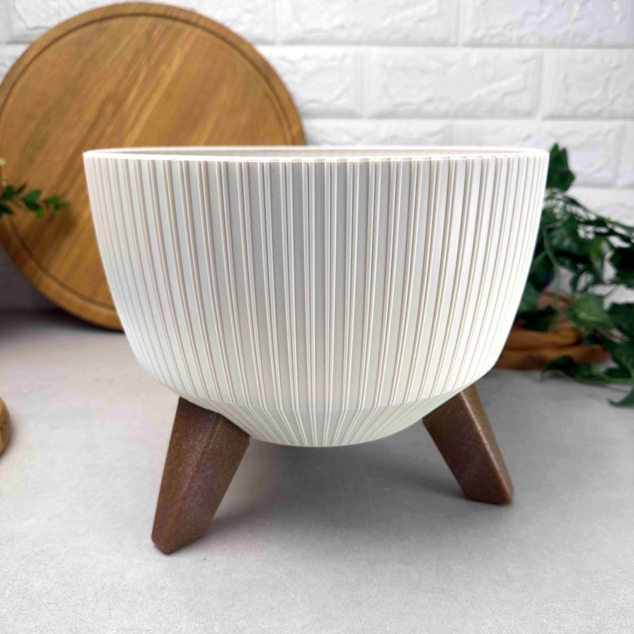 Вазон для цветов Lamela ROMA JUMPER 400х205 мм Кремовый (25419751877) - фото 6 Вазон для цветов Lamela ROMA JUMPER 400х205 мм Кремовый (25419751877) - фото 6