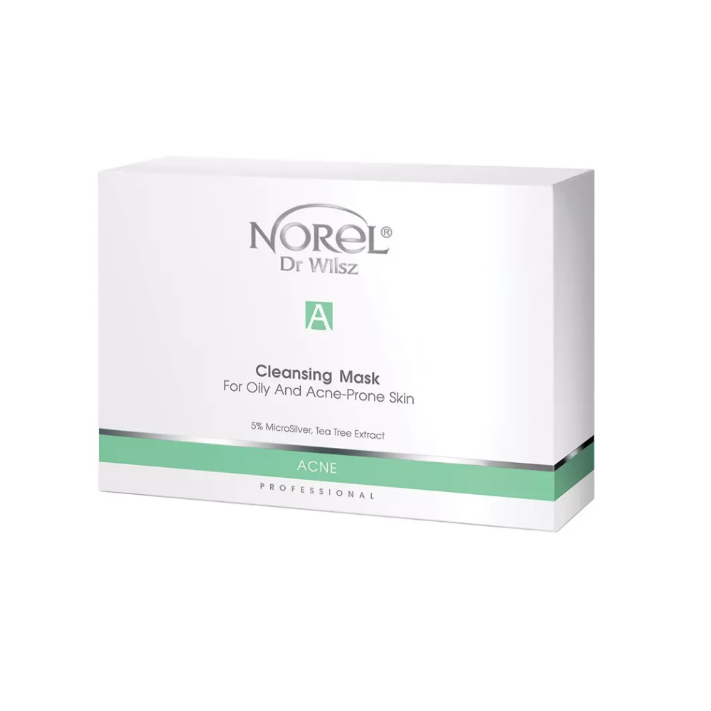 Маска тканинна для жирної та схильної до акне шкіри Norel Acne Cleansing Mask For Oily and Acne Prone Skin 14 шт. (0170)
