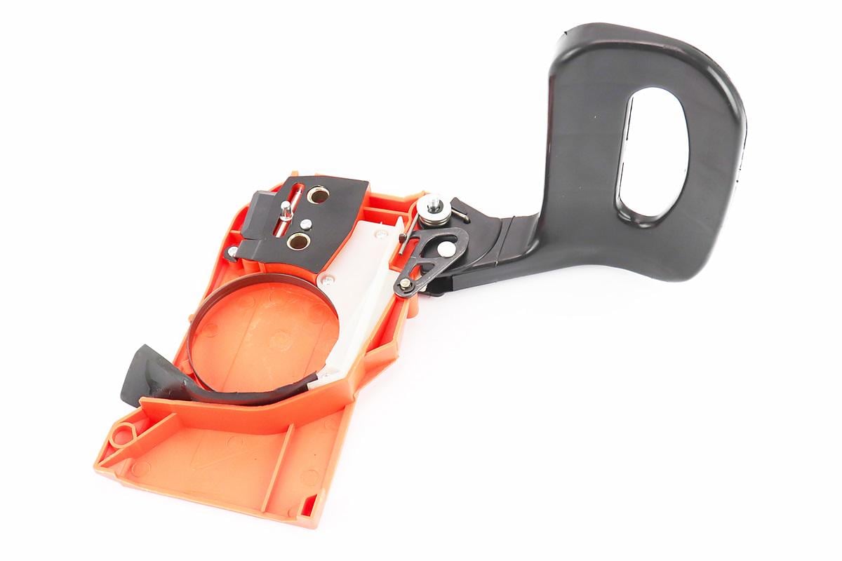 Ручка тормоза в сборе к бензопилам китайским 4500/5200 прямая (28849826)