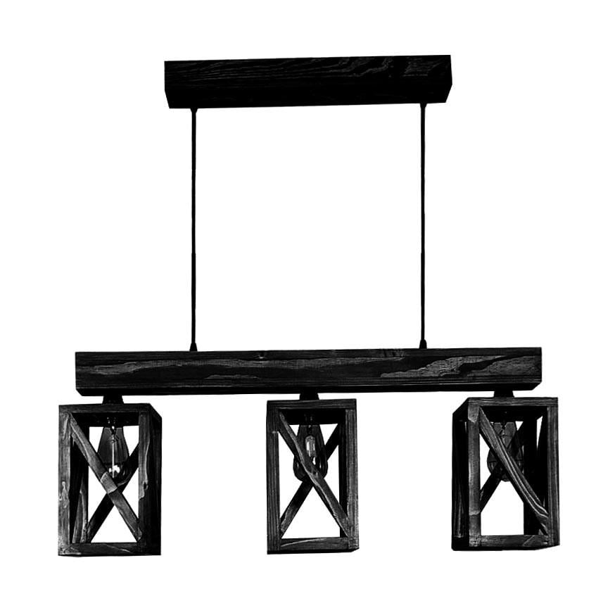 Подвесной светильник из дерева Гарико Венге (ЛЮС-004212)