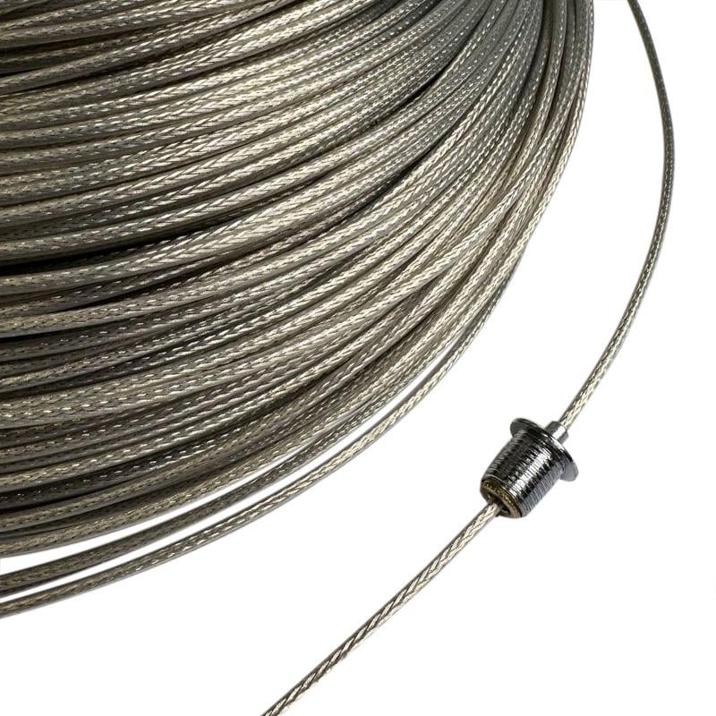 Провод-трос 1х0,5 ⌀2,3 мм с тефлоновым покрытием Прозрачный