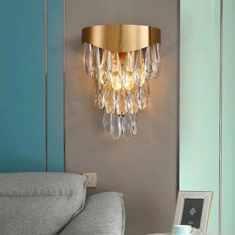 Бра Line.F MB 9132/2 с хрустальными капельками (1930_2946)