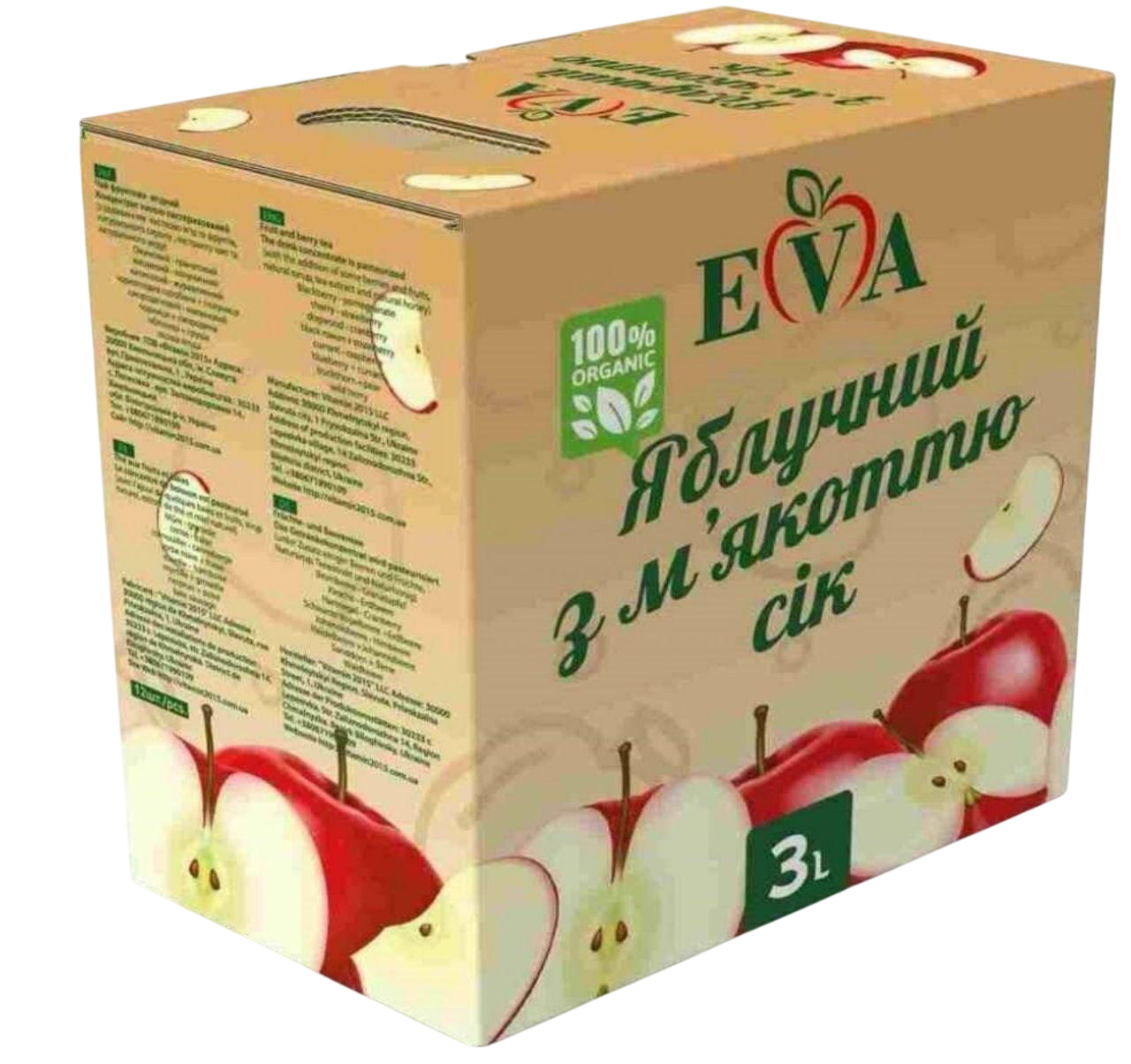 Виноградно-яблочный сок EVA 3 л (29925278)