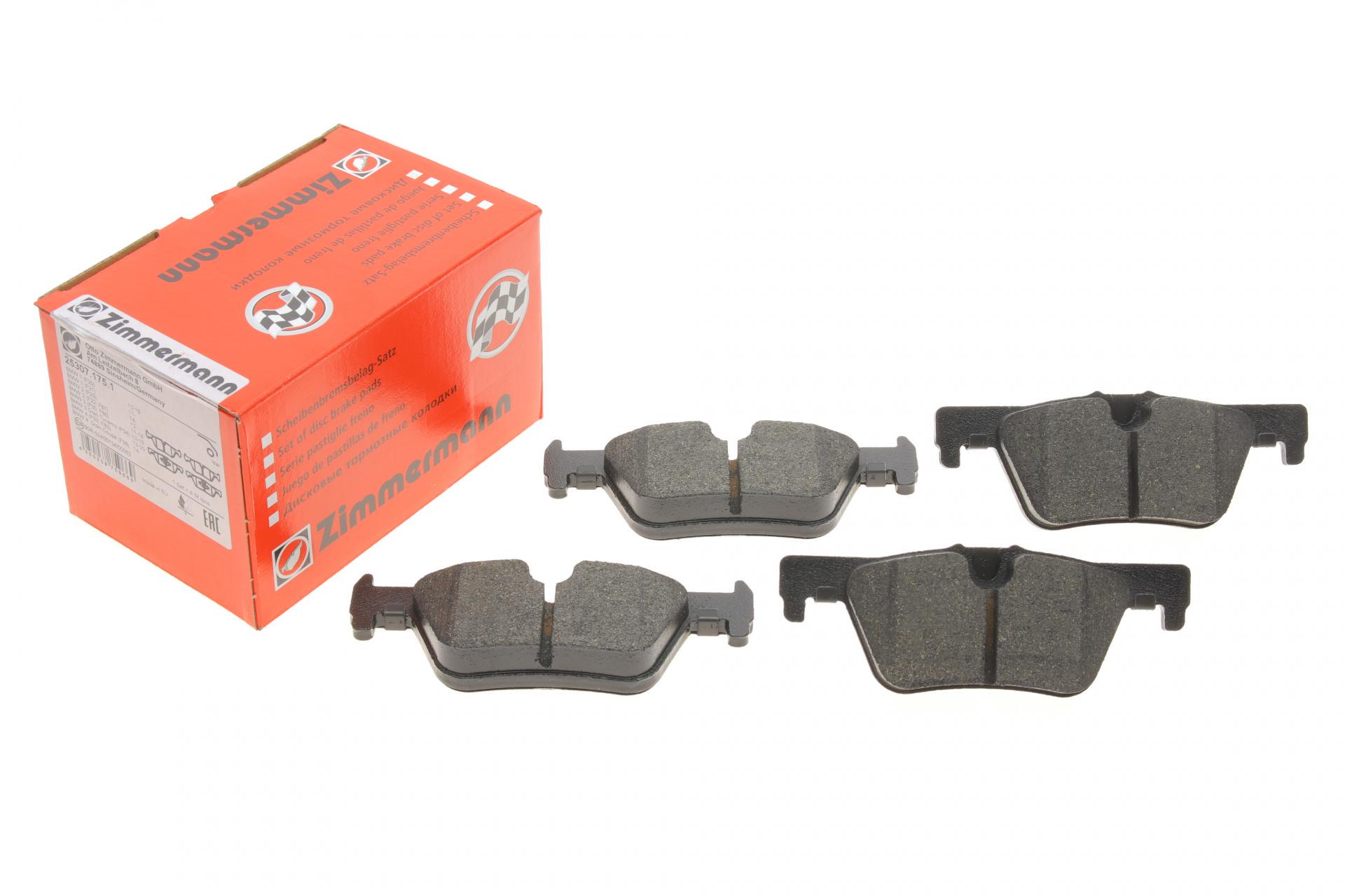 Колодки тормозные задние ZIMMERMANN BMW 3 F30/F31/F34/4 F36 11- Bosch - (25307.175.1)