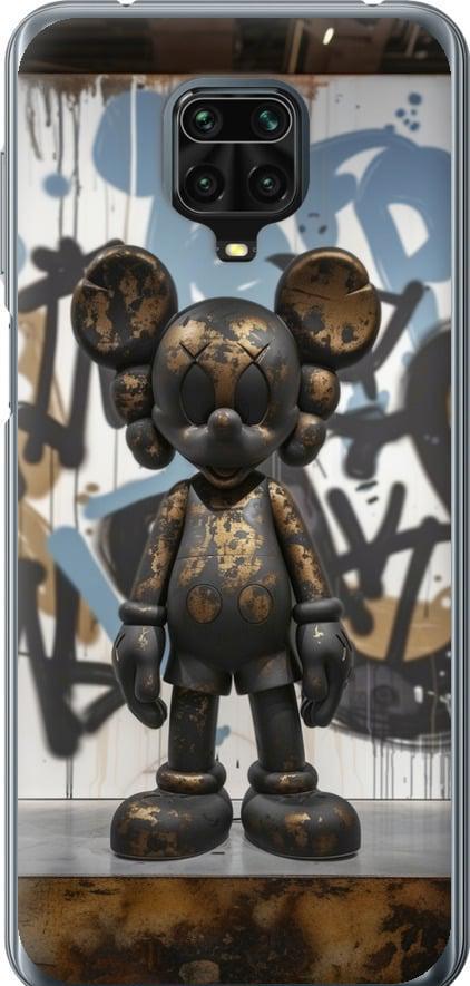 Чехол на Xiaomi Redmi Note 9 Pro Bronze kaws v2 (6098t-1911-42517)