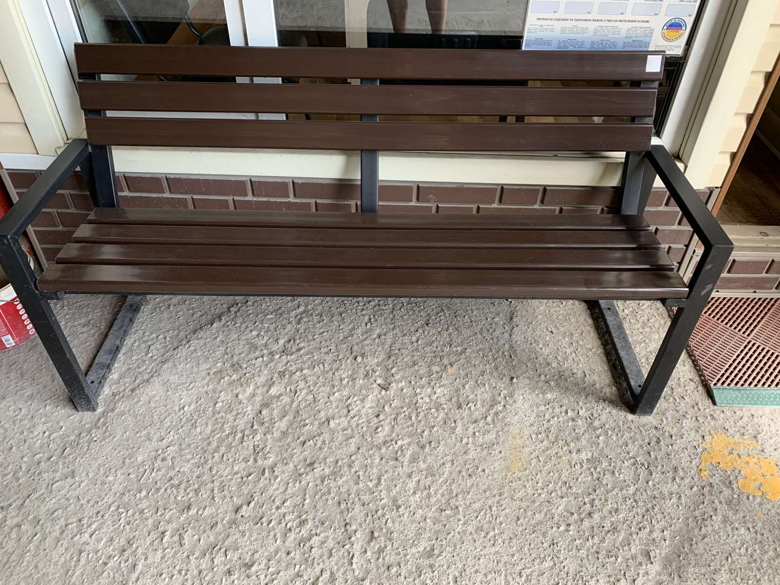 Лавка садова ТОБІ ШО модерн люкс ПВХ 1614х838х545 мм Коричнево-чорний - фото 5 Лавка садова ТОБІ ШО модерн люкс ПВХ 1614х838х545 мм Коричнево-чорний - фото 5