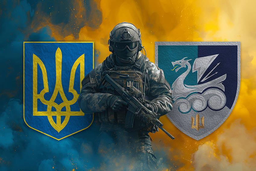 Прапор Воїн з гербом України та 36 ОБрМП (30324997)