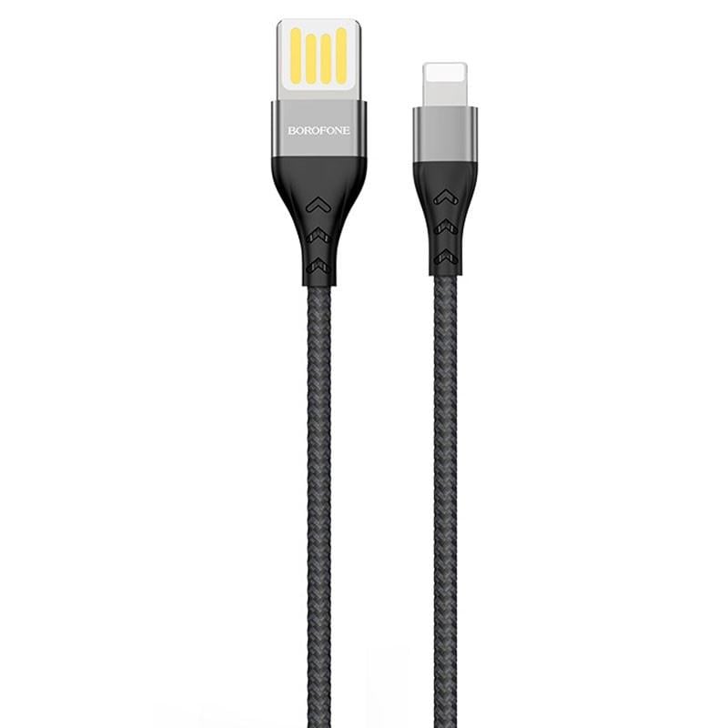 Дата кабель Borofone BU11 Tasteful USB to Lightning 1,2 м Black Дата кабель Borofone BU11 Tasteful USB to Lightning 1,2 м Black