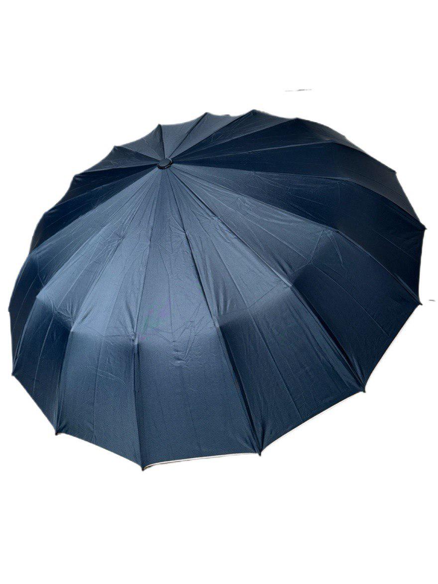 Парасолька-автомат Toprain Umbrella однотонна 16 спиць зі сріблом під куполом Темно-синій (4016/10) - фото 1 Парасолька-автомат Toprain Umbrella однотонна 16 спиць зі сріблом під куполом Темно-синій (4016/10) - фото 1