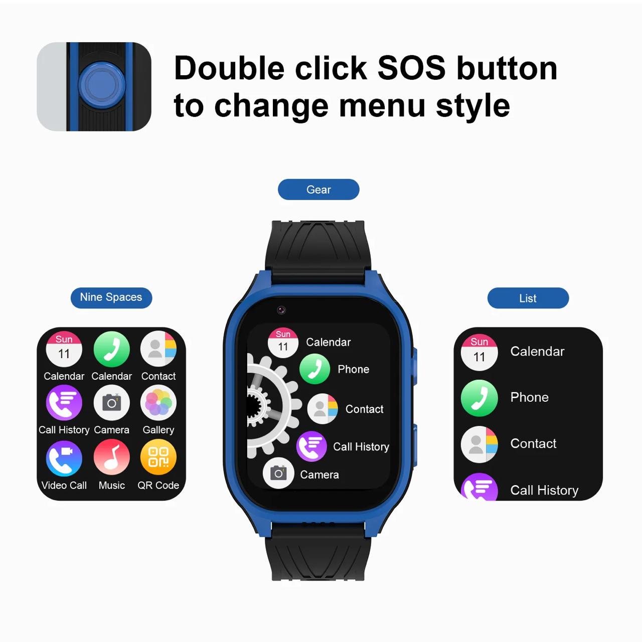 Смарт-годинник дитячий D8M з камерою GPS і SIM з ремінцем 2 шт. Синій (30546407) - фото 6 Смарт-годинник дитячий D8M з камерою GPS і SIM з ремінцем 2 шт. Синій (30546407) - фото 6