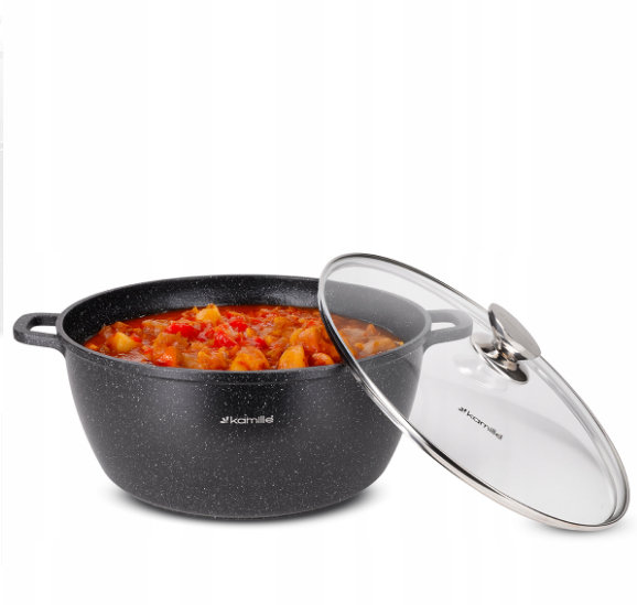 Каструля Kamille з литого алюмінію з кришкою та антипригарним покриттям 8 л (4480) - фото 9 Каструля Kamille з литого алюмінію з кришкою та антипригарним покриттям 8 л (4480) - фото 9