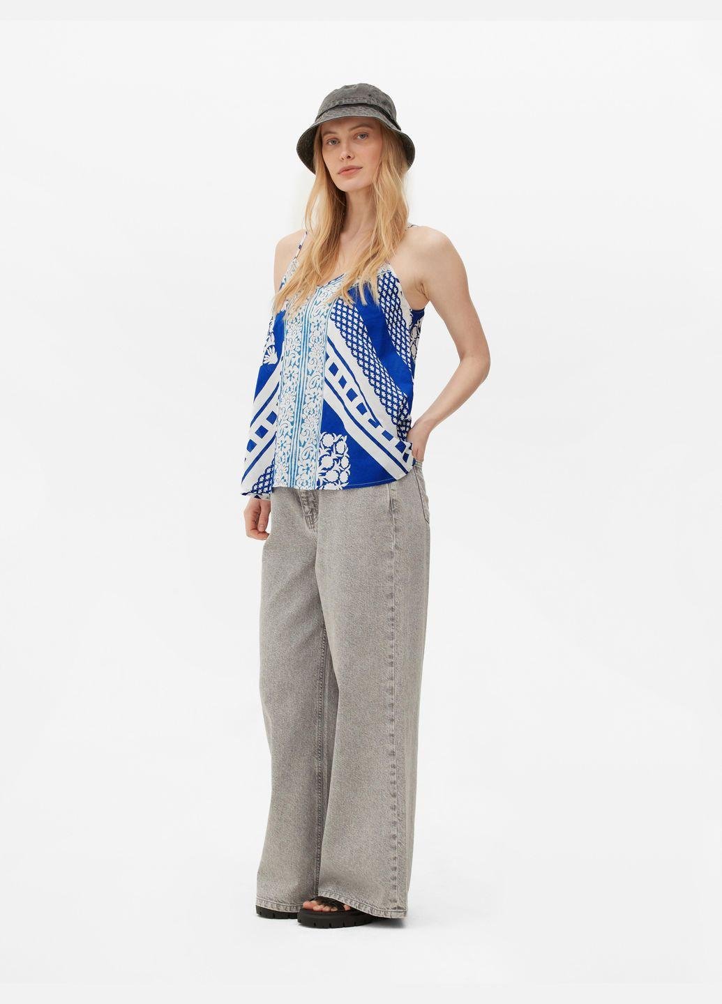 Топ PRIMARK 7435102 принт р. 38 Синій (3331109413418)