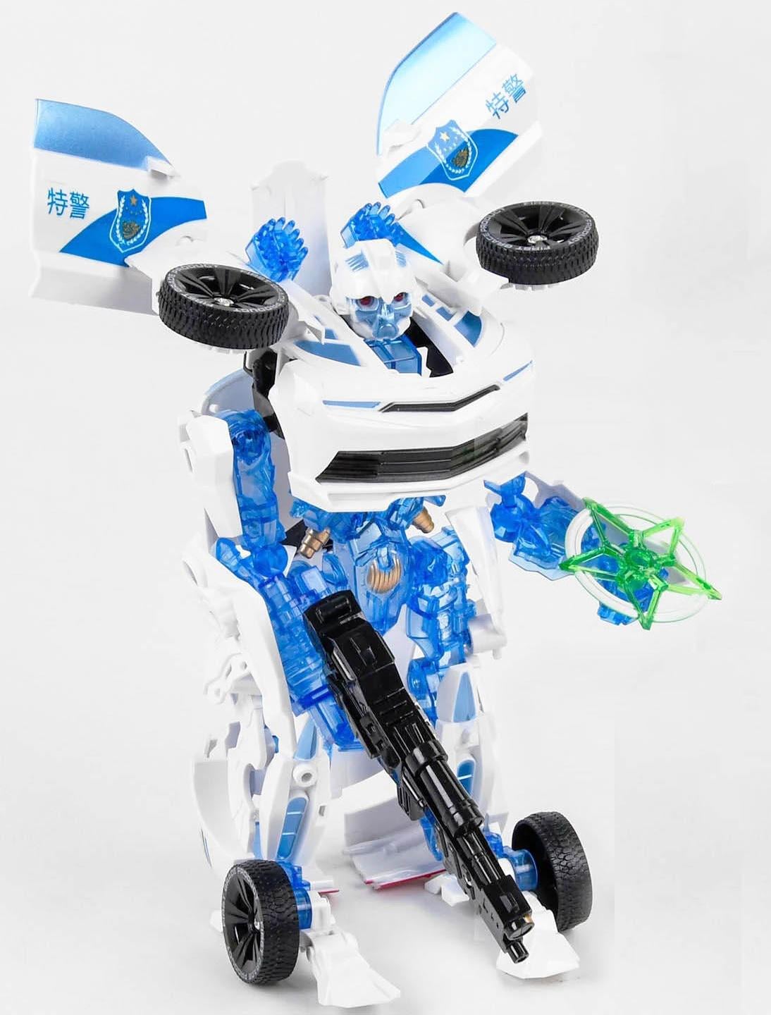 Трансформер-машинка White/Blue (103111)