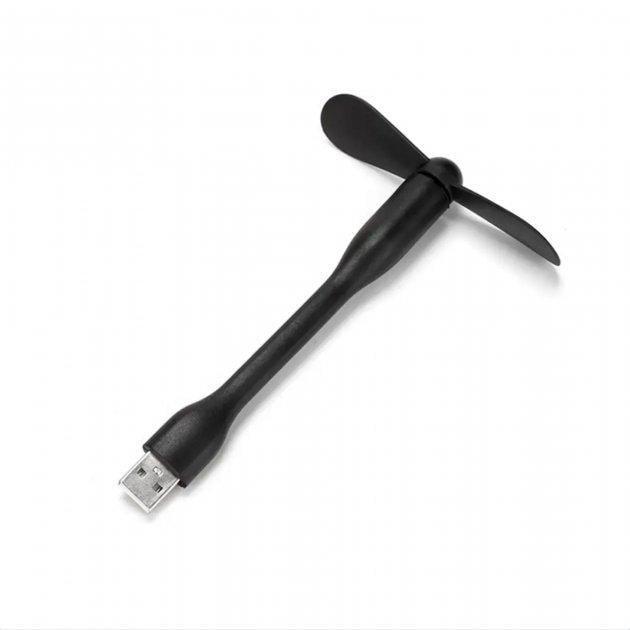 Вентилятор USB портативный для повербанков и ноутбуков Черный (2635)