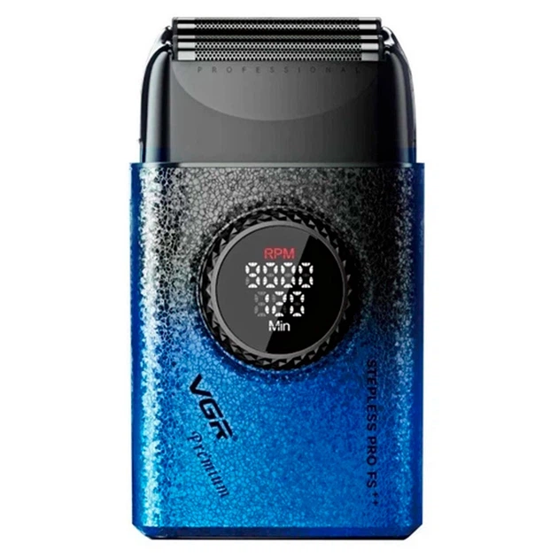 Шейвер мужской профессиональный VGR V377 BARBER SERIES 9000 об. Синий