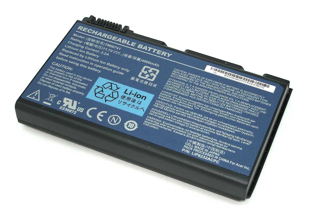 Аккумулятор для ноутбука Acer TM00741 TravelMate 7520 11.1V 4000 mAh (013954)