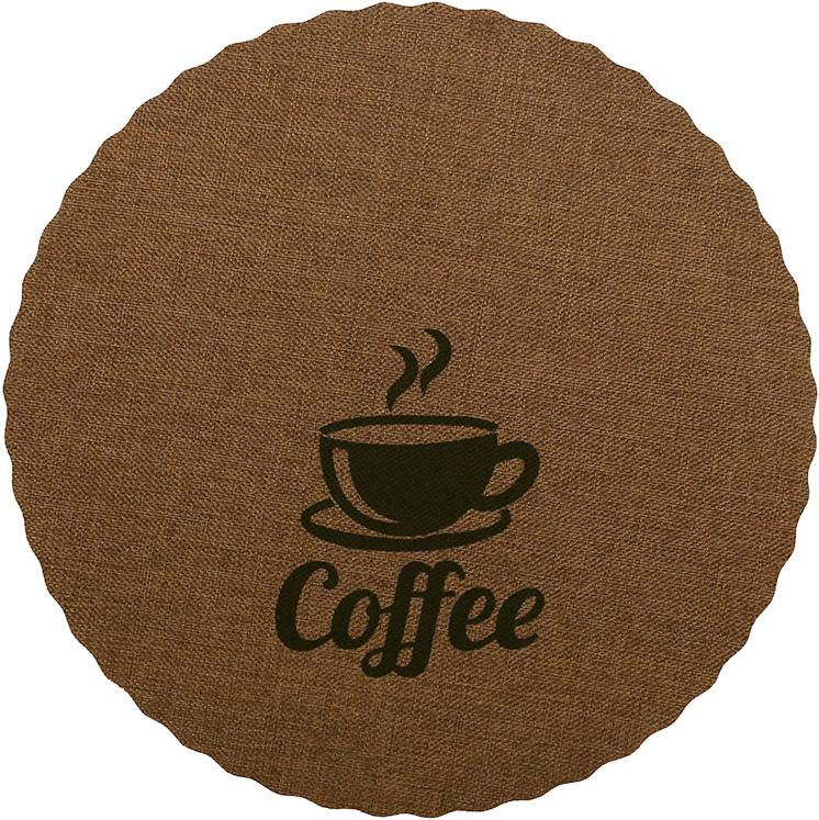 Набор сервировочных ковриков Doily Coffee 12 шт. 38 см Светло-коричневый