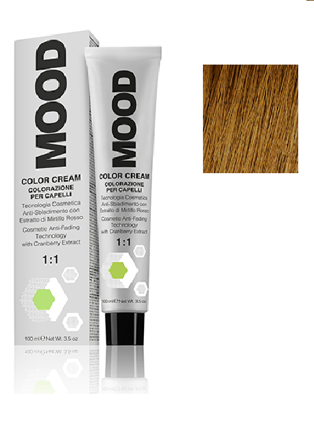 Крем-фарба для волосся Мood Сolor з аміаком 100 мл 6/3 Темно-золотистий блондин