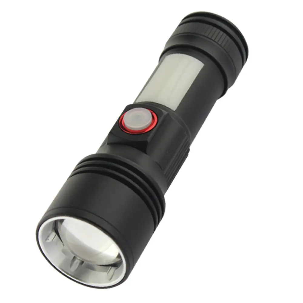 Фонарь ручной Quantum QM-FL1031 Adept 10 W LED zoom/COB с USB (9358819)
