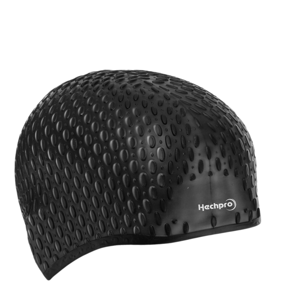 Шапочка для плавання для довгого волосся Hechpro Чорний (1696) - фото 1 Шапочка для плавання для довгого волосся Hechpro Чорний (1696) - фото 1