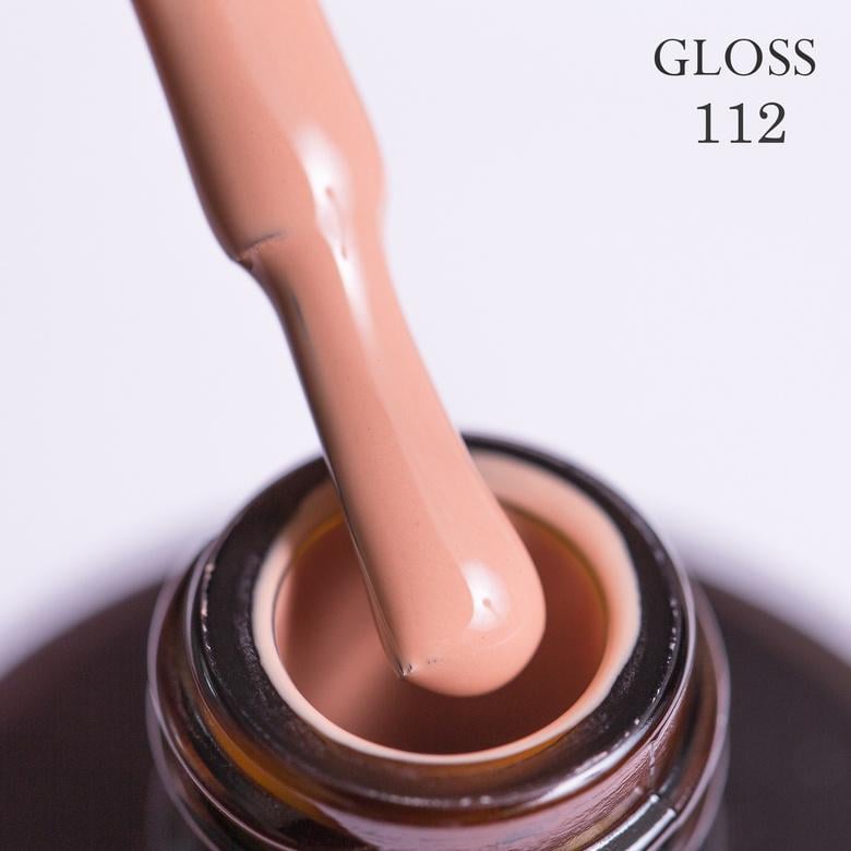 Гель-лак GLOSS 112 11 мл Молочная карамель (686128)