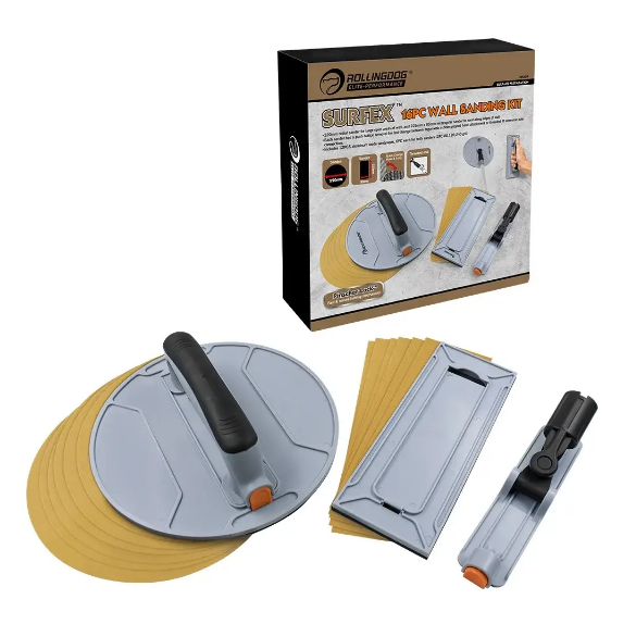 Набор терок для шлифовки Rollingdog со сменной ручкой 16 пр. (90158)