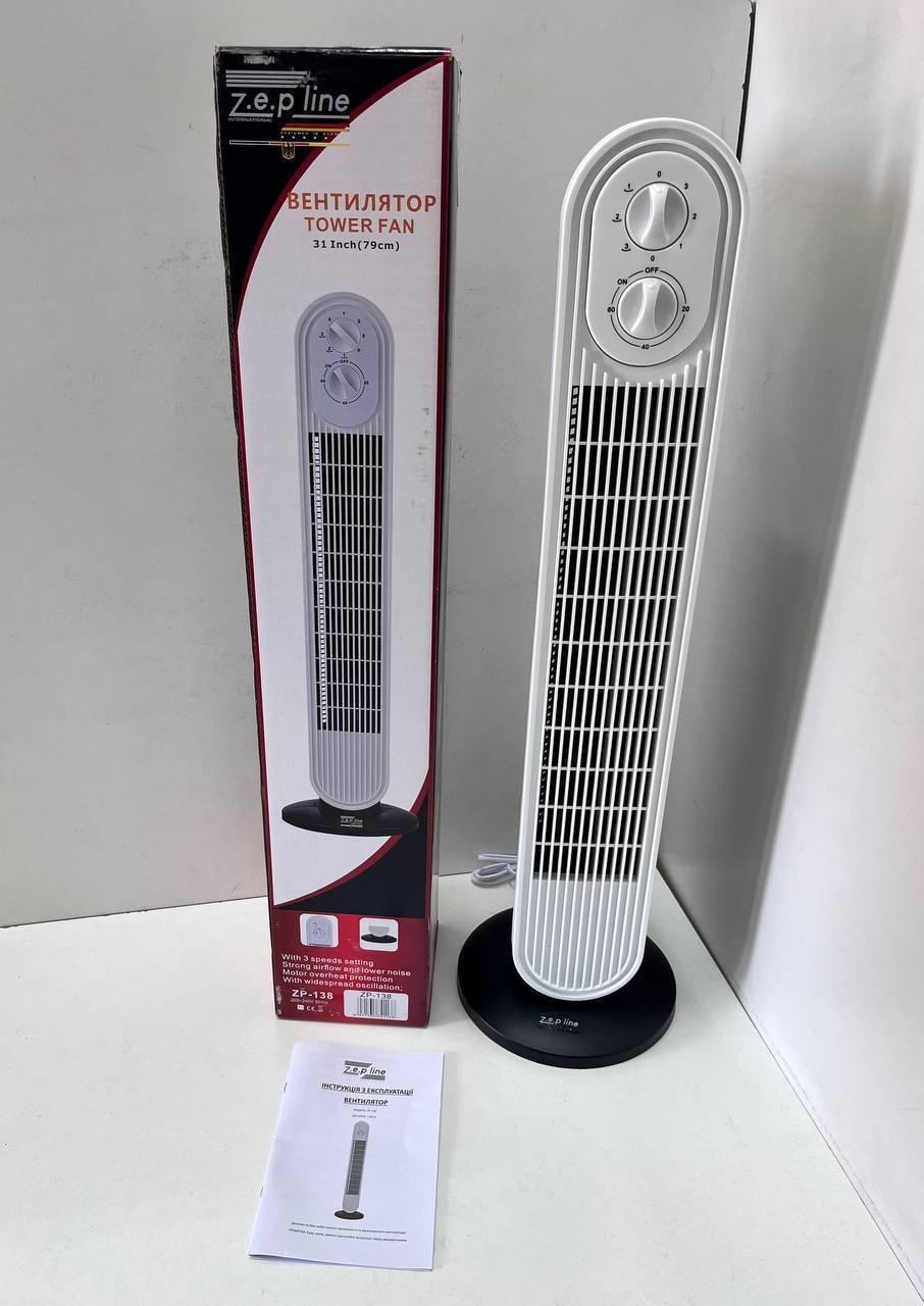 Вентилятор підлоговий Zepline ZP-138 500 Вт Білий (GR-04412) - фото 3 Вентилятор підлоговий Zepline ZP-138 500 Вт Білий (GR-04412) - фото 3