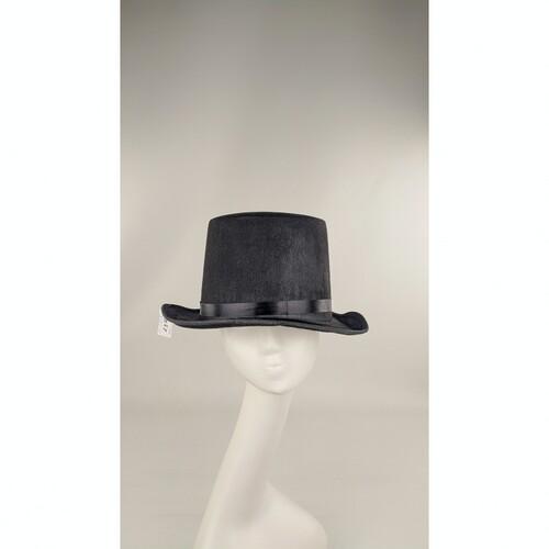 Капелюх циліндр Halloween Seta Decor 21-23BLK-RD - фото 2